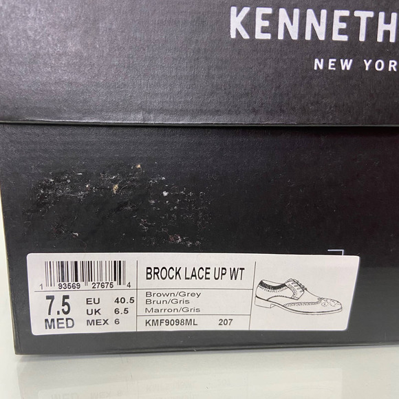 New $165 KENNETH COLE Men\'s 7.5 Brock Lace Up Wingtip Oxfords main image 6